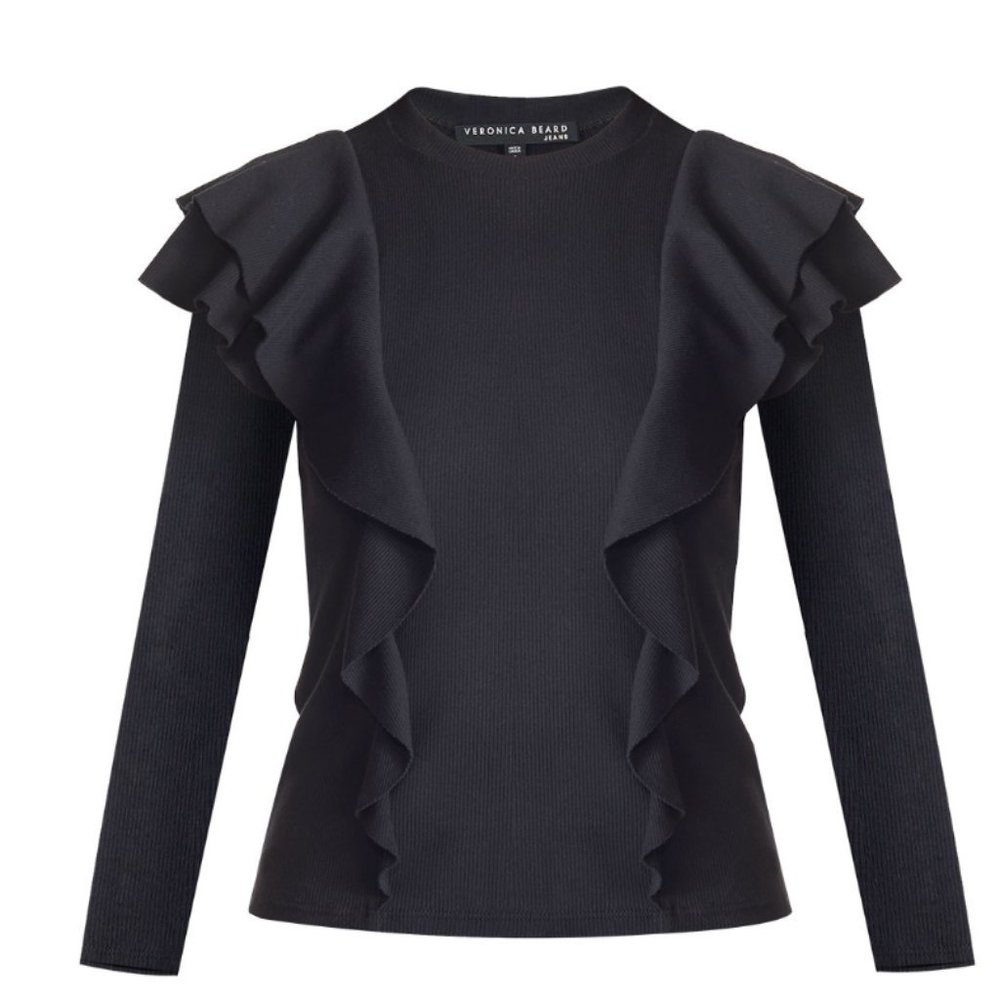 VERONICA BEARD Dawson Top, Black